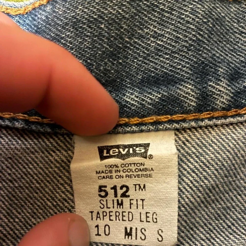Vintage Levis 512 Slim Taper Light Wash Jeans 30x31 Blue Y2K Retro Denim